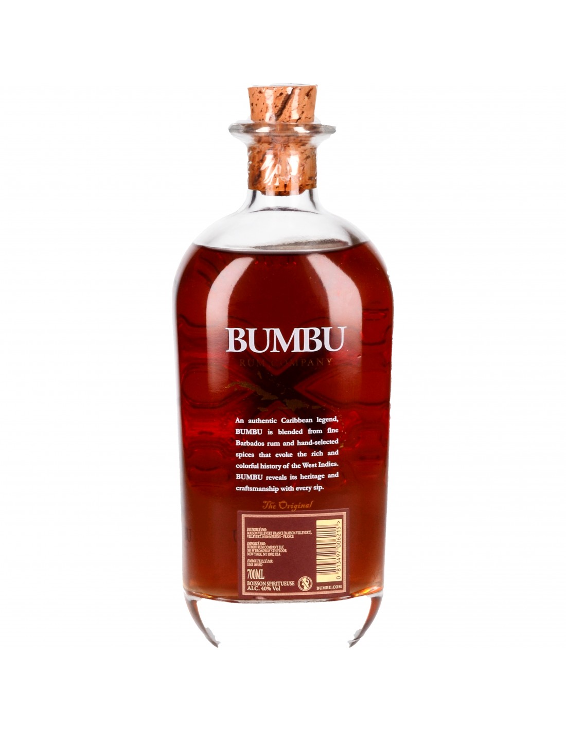 Rum Ambré Bumbu Original élevé pendant 15 ans - Cave D' Un Vin à L' Autre à  Douvres La Delivrande