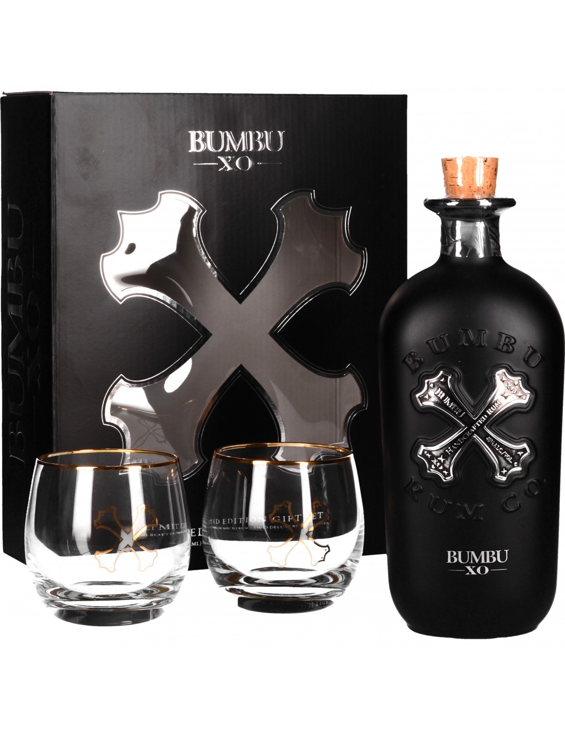 Bumbu Rhum Xo Rum 40° Coffret + 2 Verres - Bumbu - Rhum ambré Rhums &  Cachaças Spiritueux - XO-Vin