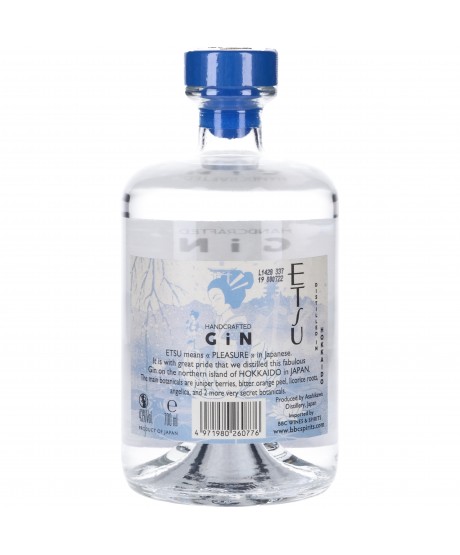 Etsu Gin Japonais 43° Etui - Asahikawa - Gins Spiritueux - XO-Vin