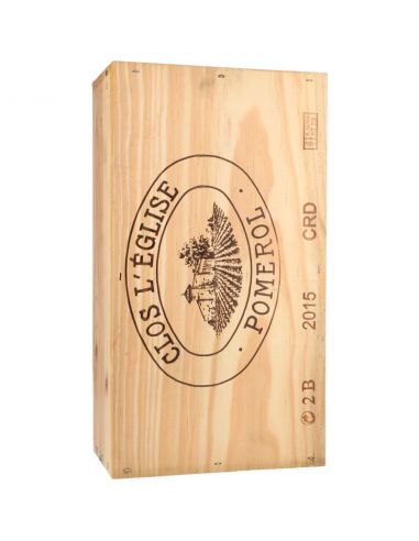Chateau Clos L Eglise 2015 - Caisse Bois 2 Bouteilles