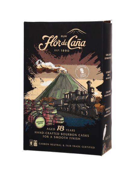 Flor De Cana Rhum 18ans Ron Centenario 40 Etui