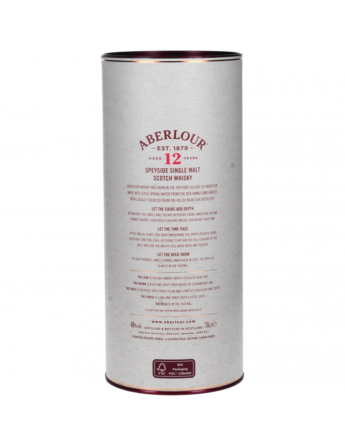 Aberlour 12 Ans Non Chill Filtered 48° Canister - Aberlour - Ecossais  Whiskies & Bourbons Spiritueux - XO-Vin