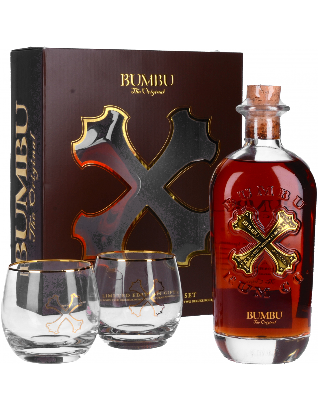 Bumbu Rhum Xo Rum 40° Coffret + 2 Verres - Bumbu - Rhum ambré Rhums &  Cachaças Spiritueux - XO-Vin