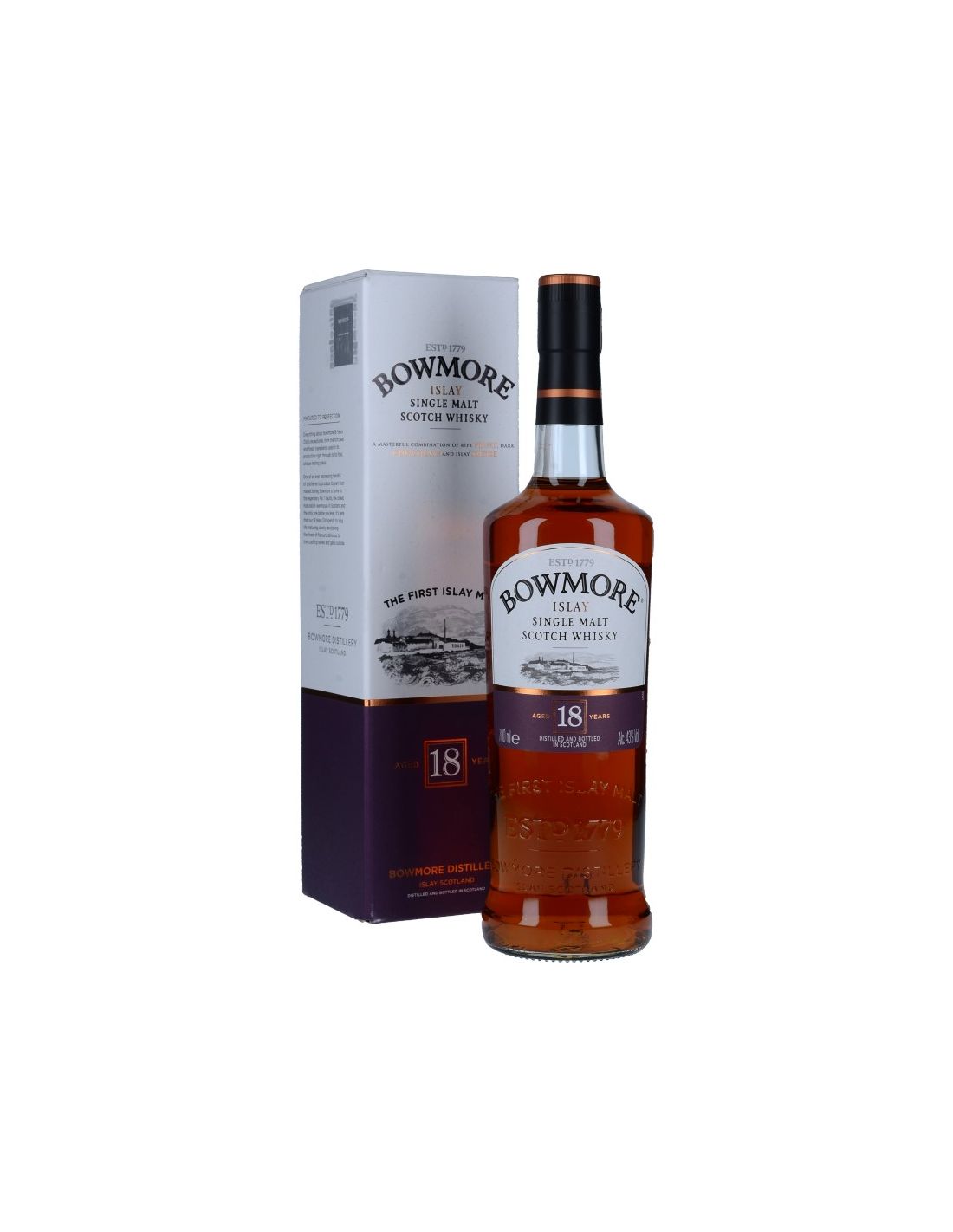 Bowmore 18 Ans Scotch Whisky 43° Etui - Bowmore - Ecossais Whiskies &  Bourbons Spiritueux - XO-Vin